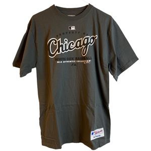 Chicago White Sox MLB baseball dark gray short sleeve t-shirt Majestic medium M